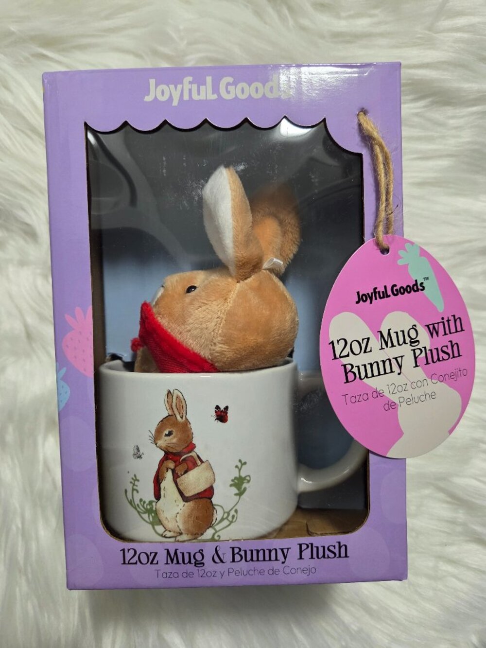 Joyful Goods Mug & Plush Bunny Gift Set
